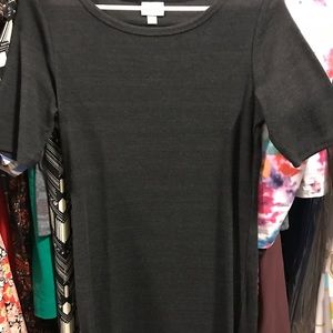 Charcoal Grey Ribbed Lularoe Medium Julia